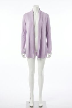 NEW FDJ lucia long sleeve cardigan in wild pansy